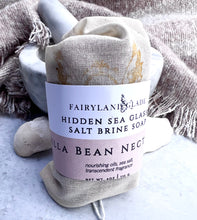 Load image into Gallery viewer, Vanilla Bean Nectarine Hidden Sea Glass Salt Brine Soap