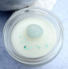Load image into Gallery viewer, Sea Salt & Sea Glass Sea Glass Topped Sugar Scrub 2oz