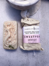 Load image into Gallery viewer, Sweetpea Hidden Sea Glass Sea Salt Soap