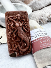 Load image into Gallery viewer, Marshmallow Latte Hidden Sea Glass Salt Brine Soap