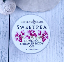 Load image into Gallery viewer, Sweetpea Dewdrop Shimmer Body Oil