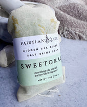 Load image into Gallery viewer, Sweetgrass Hidden Sea Glass Salt Brine Soap