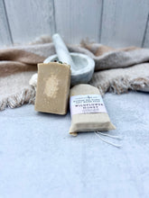 Load image into Gallery viewer, Sea Glass Topped Wildflower Honey Salt Brine Soap
