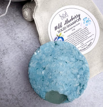 Load image into Gallery viewer, Wild Blueberry Shampoo Bar with Hidden Sea Glass