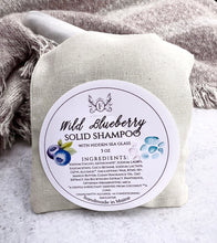 Load image into Gallery viewer, Wild Blueberry Shampoo Bar with Hidden Sea Glass