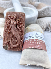 Load image into Gallery viewer, Marshmallow Latte Hidden Sea Glass Salt Brine Soap