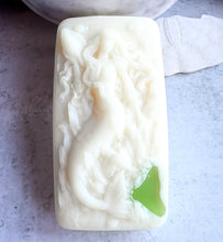 Load image into Gallery viewer, Lilac Hidden Sea Glass Salt Brine Soap