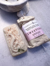 Load image into Gallery viewer, Sweetpea Hidden Sea Glass Sea Salt Soap