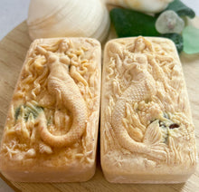 Load image into Gallery viewer, Lemon Verbena Hidden Sea Glass Sea Salt Soap