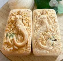 Load image into Gallery viewer, Lemon Verbena Hidden Sea Glass Sea Salt Soap