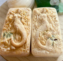 Load image into Gallery viewer, Lemon Verbena Hidden Sea Glass Sea Salt Soap