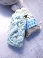 Load image into Gallery viewer, Wild Blueberry Hidden Sea Glass Sea Salt Soap

