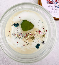 Load image into Gallery viewer, Mermaid Sea Glass Topped Sugar Scrub 2oz
