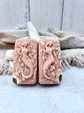 Load image into Gallery viewer, Peachy Keen Hidden Sea Glass Salt Brine Soap
