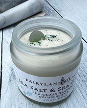 Load image into Gallery viewer, Sea Salt &amp; Sea Glass Sea Glass Topped Sugar Scrub
