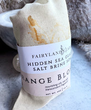 Load image into Gallery viewer, Orange Blossom Hidden Sea Glass Salt Brine Soap
