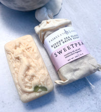 Load image into Gallery viewer, Sweetpea Hidden Sea Glass Sea Salt Soap
