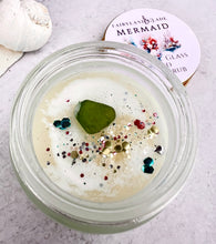 Load image into Gallery viewer, Mermaid Sea Glass Topped Sugar Scrub 2oz
