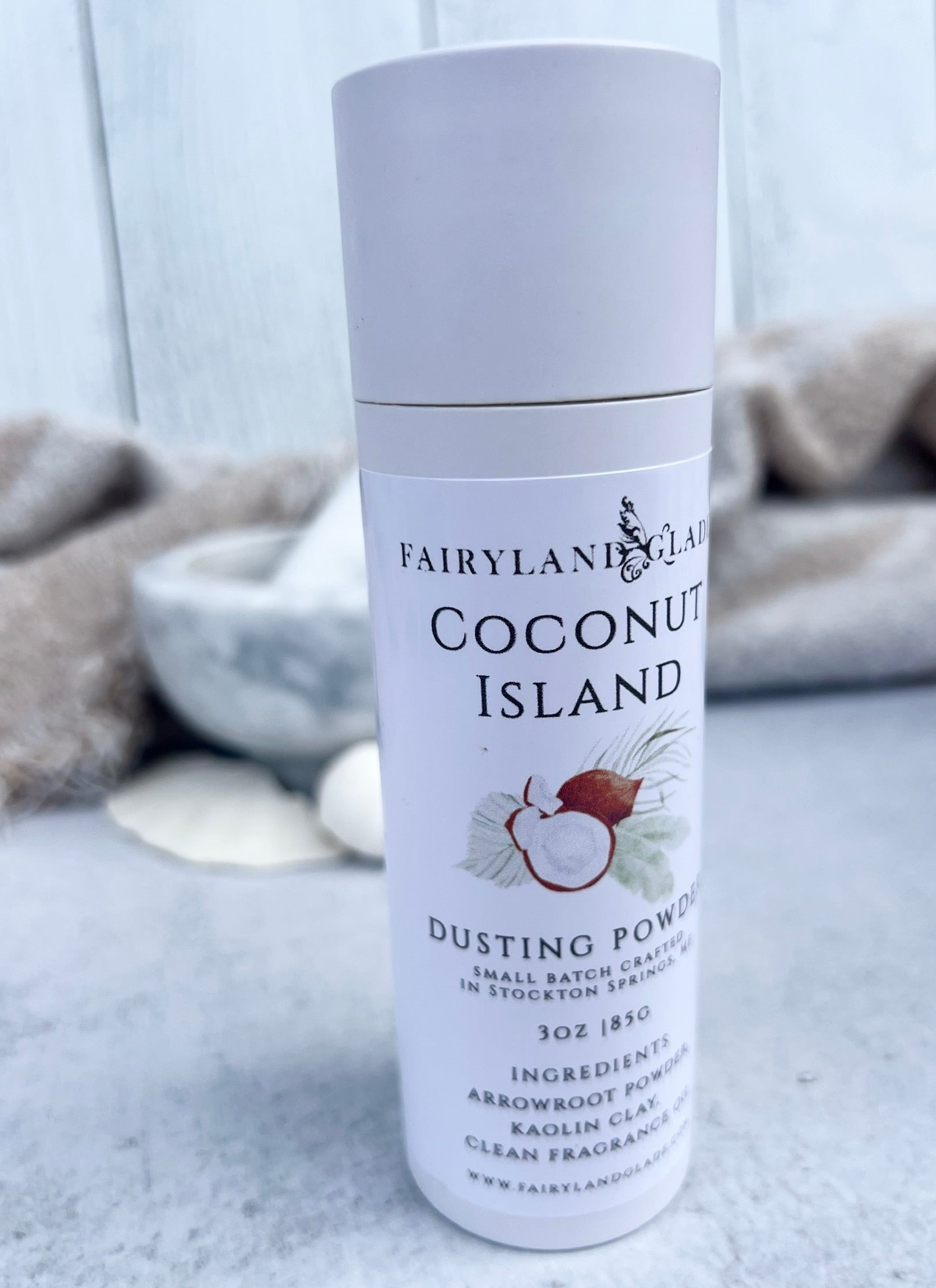bath and body coconut palm Coconut Island Body Dusting Powder