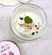 Load image into Gallery viewer, Mermaid Sea Glass Topped Sugar Scrub 2oz
