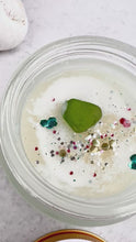 Load and play video in Gallery viewer, Mermaid Sea Glass Topped Sugar Scrub 2oz
