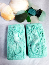 Load image into Gallery viewer, Sea Salt and Sea Glass Hidden Sea Glass Salt Soap Bar
