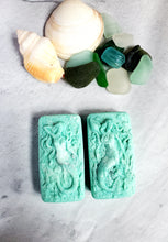 Load image into Gallery viewer, Sea Salt and Sea Glass Hidden Sea Glass Salt Soap Bar
