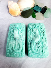 Load image into Gallery viewer, Sea Salt and Sea Glass Hidden Sea Glass Salt Soap Bar
