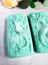 Load image into Gallery viewer, Sea Salt and Sea Glass Hidden Sea Glass Salt Soap Bar
