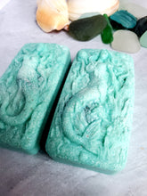 Load image into Gallery viewer, Sea Salt and Sea Glass Hidden Sea Glass Salt Soap Bar
