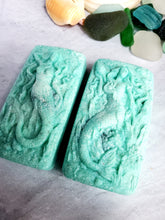Load image into Gallery viewer, Sea Salt and Sea Glass Hidden Sea Glass Salt Soap Bar
