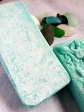Load image into Gallery viewer, Sea Salt and Sea Glass Hidden Sea Glass Salt Soap Bar
