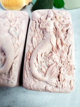 Load image into Gallery viewer, Mermaid Libations Hidden Sea Glass Salt Soap Bar

