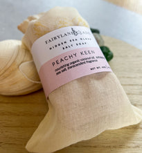 Load image into Gallery viewer, Peachy Keen Hidden Sea Glass Sea Salt Soap
