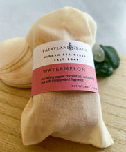 Load image into Gallery viewer, Watermelon Hidden Sea Glass Sea Salt Soap
