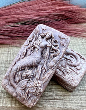Load image into Gallery viewer, Pumpkin Amber Hidden Sea Glass Mermaid Salt Soap Bar
