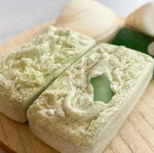 Load image into Gallery viewer, Sweetgrass Hidden Sea Glass Sea Salt Soap
