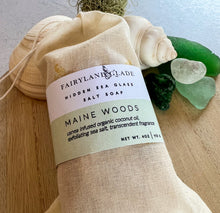 Load image into Gallery viewer, Maine Woods Hidden Sea Glass Sea Salt Soap
