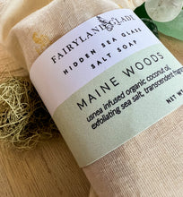 Load image into Gallery viewer, Maine Woods Hidden Sea Glass Sea Salt Soap
