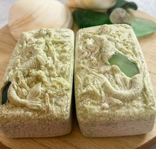 Load image into Gallery viewer, Sweetgrass Hidden Sea Glass Sea Salt Soap
