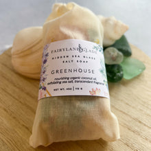 Load image into Gallery viewer, Greenhouse Hidden Sea Glass Sea Salt Soap
