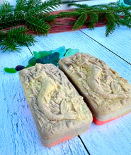 Load image into Gallery viewer, Feelin&#39; Groovy Hidden Sea Glass Mermaid Salt Soap Bar
