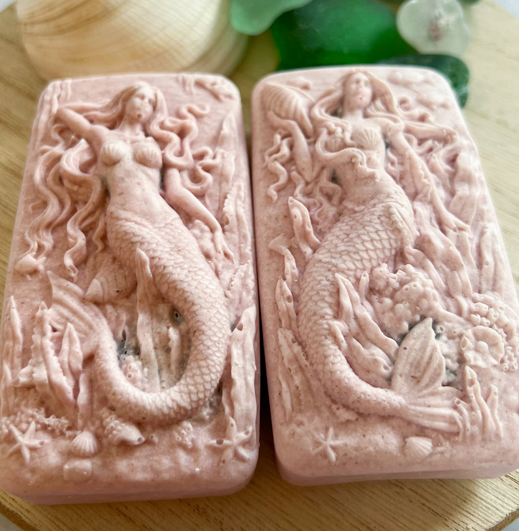 Peachy Keen Hidden Sea Glass Sea Salt Soap