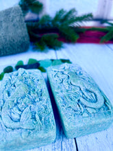 Load image into Gallery viewer, Sea Salt &amp; Sea Glass Hidden Sea Glass Mermaid Salt Soap Bar
