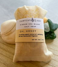 Load image into Gallery viewer, Oh, Honey Hidden Sea Glass Sea Salt Soap
