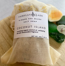 Load image into Gallery viewer, Coconut Island Hidden Sea Glass Sea Salt Soap
