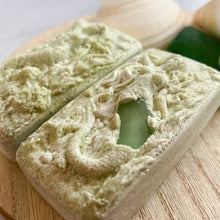 Load image into Gallery viewer, Sweetgrass Hidden Sea Glass Sea Salt Soap
