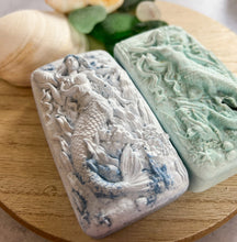 Load image into Gallery viewer, Wild Blueberry Hidden Sea Glass Sea Salt Soap
