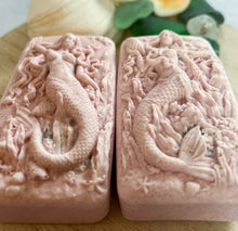 Load image into Gallery viewer, Peachy Keen Hidden Sea Glass Sea Salt Soap
