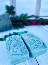 Load image into Gallery viewer, Sea Salt &amp; Sea Glass Hidden Sea Glass Mermaid Salt Soap Bar
